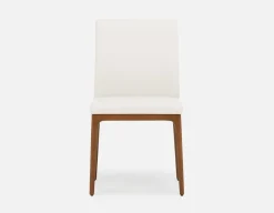 EVA 100% leather modern dining chair