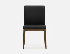 EVA 100% leather modern dining chair