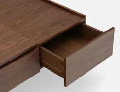 EVO walnut veneer lift-top storage coffee table 120 cm