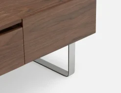 EVO walnut veneer lift-top storage coffee table 120 cm