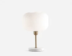 EVY led table lamp with marble base 41 cm height