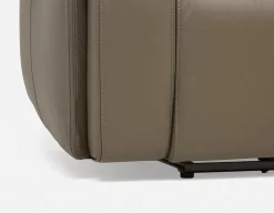 FAOUZI leather contemporary power recliner sofa
