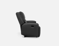 FAOUZI leather contemporary power recliner sofa