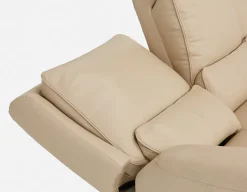 FAOUZI leather contemporary power recliner sofa