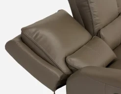 FAOUZI leather contemporary power recliner sofa