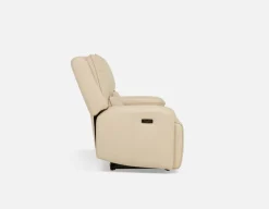 FAOUZI leather contemporary power recliner sofa