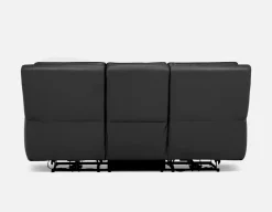 FAOUZI leather contemporary power recliner sofa
