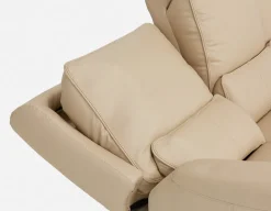 FAOUZI leather contemporary power recliner sofa