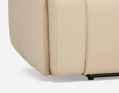 FAOUZI leather contemporary power recliner sofa