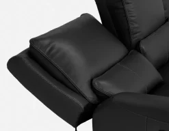 FAOUZI leather contemporary power recliner sofa