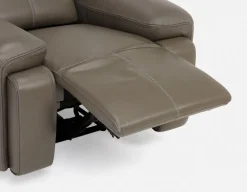 FAOUZI leather contemporary power recliner armchair