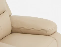FAOUZI leather contemporary power recliner armchair