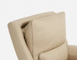 FAOUZI leather contemporary power recliner armchair