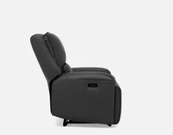 FAOUZI leather contemporary power recliner armchair