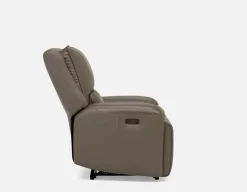 FAOUZI leather contemporary power recliner armchair