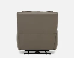 FAOUZI leather contemporary power recliner armchair