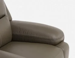 FAOUZI leather contemporary power recliner armchair
