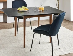 FINA modern contemporary dining table with 2 drop leaf extension 74cm to 134cm