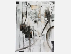 FLAMAND hand-painted wall art 100 cm x 100 cm
