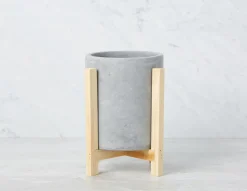 FLAVIN cement pot 24 cm