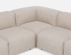 GABE 5-pc apartment sized modular sectional sofa
