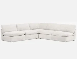 GABE 5-pc apartment sized modular sectional sofa