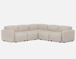 GABE 5-pc apartment sized modular sectional sofa