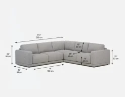 GAETA contemporary sectional sofa