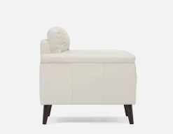 GAMARRA 100% leather contemporary armchair