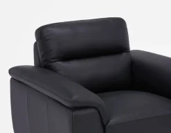 GAMARRA 100% leather contemporary armchair