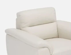 GAMARRA 100% leather contemporary armchair