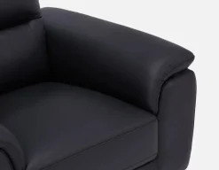 GAMARRA 100% leather contemporary armchair