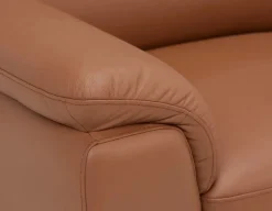 GAMARRA 100% leather contemporary armchair