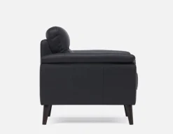 GAMARRA 100% leather contemporary armchair
