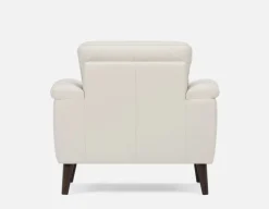 GAMARRA 100% leather contemporary armchair