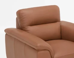 GAMARRA 100% leather contemporary armchair