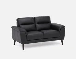 GAMARRA 100% leather contemporary armchair