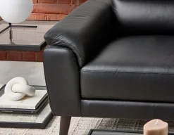 GAMARRA 100% leather modern contemporary sofa