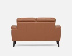 GAMARRA 100% leather modern contemporary loveseat
