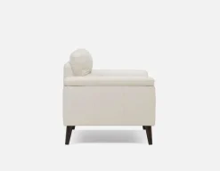 GAMARRA 100% leather modern contemporary loveseat