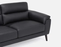 GAMARRA 100% leather modern contemporary loveseat