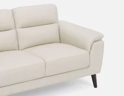 GAMARRA 100% leather modern contemporary loveseat
