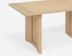 GILLIS modern farmhouse acacia wood dining table 160 cm