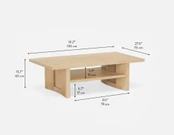 GILLIS modern farmhouse coffee table