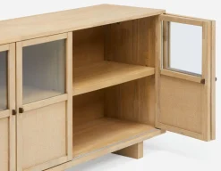 GILLIS modern farmhouse 2-folding doors sideboard