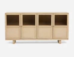 GILLIS modern farmhouse 2-folding doors sideboard
