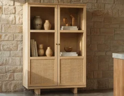 GILLIS modern farmhouse sideboard hutch