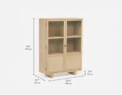 GILLIS modern farmhouse sideboard hutch