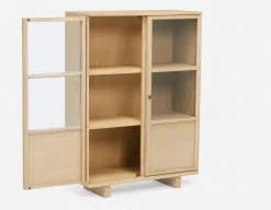 GILLIS modern farmhouse sideboard hutch