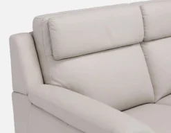 GIRONA 100% leather power reclining right-facing sectional sofa